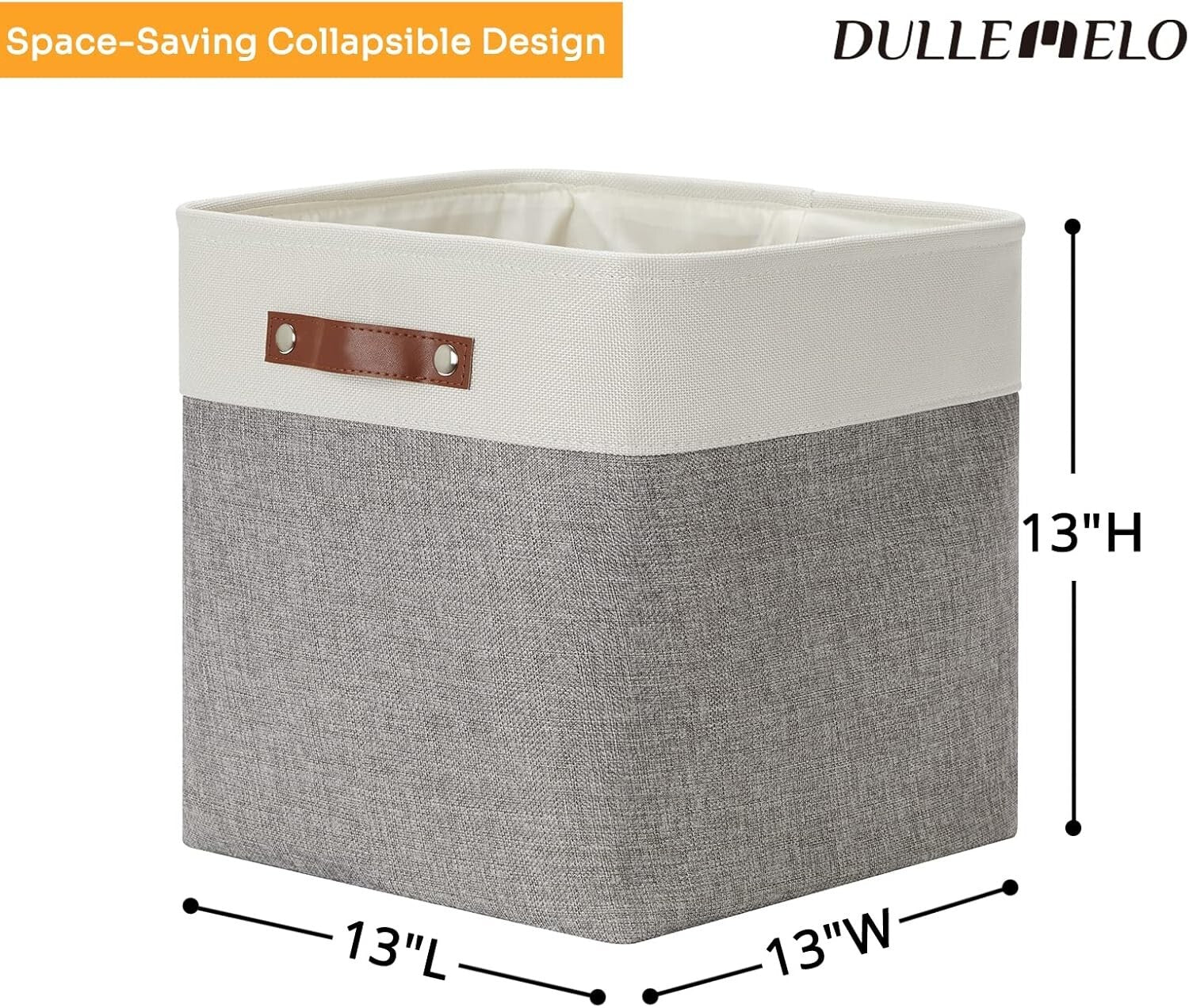 Elegant 13-Inch Foldable Linen Storage Cubes - 4 Pack for Stylish Organization