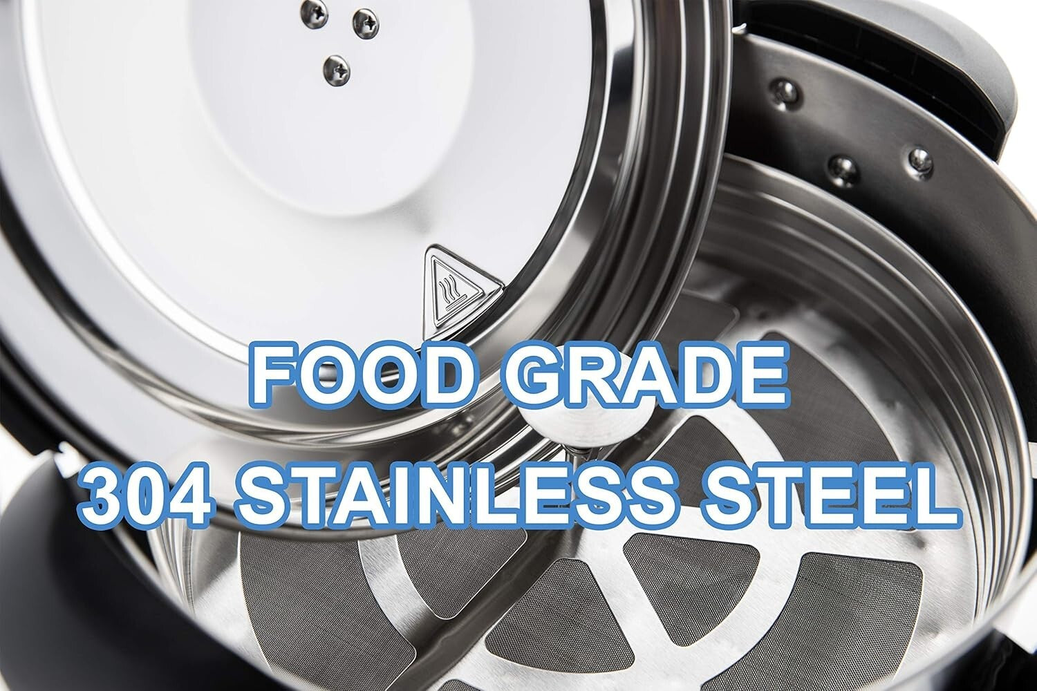 Elegant Metallic 100-Cup Percolator with Heat Indicator - Perfect for Events