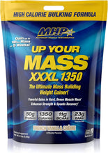 Load image into Gallery viewer, MHP UP YOUR MASS XXXL 1350 Weight Gainer - 50g Protein, French Vanilla Flavor
