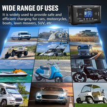 Load image into Gallery viewer, Fully-Automatic 15A Charger for 12V/24V Deep Cycle Batteries with LCD Display