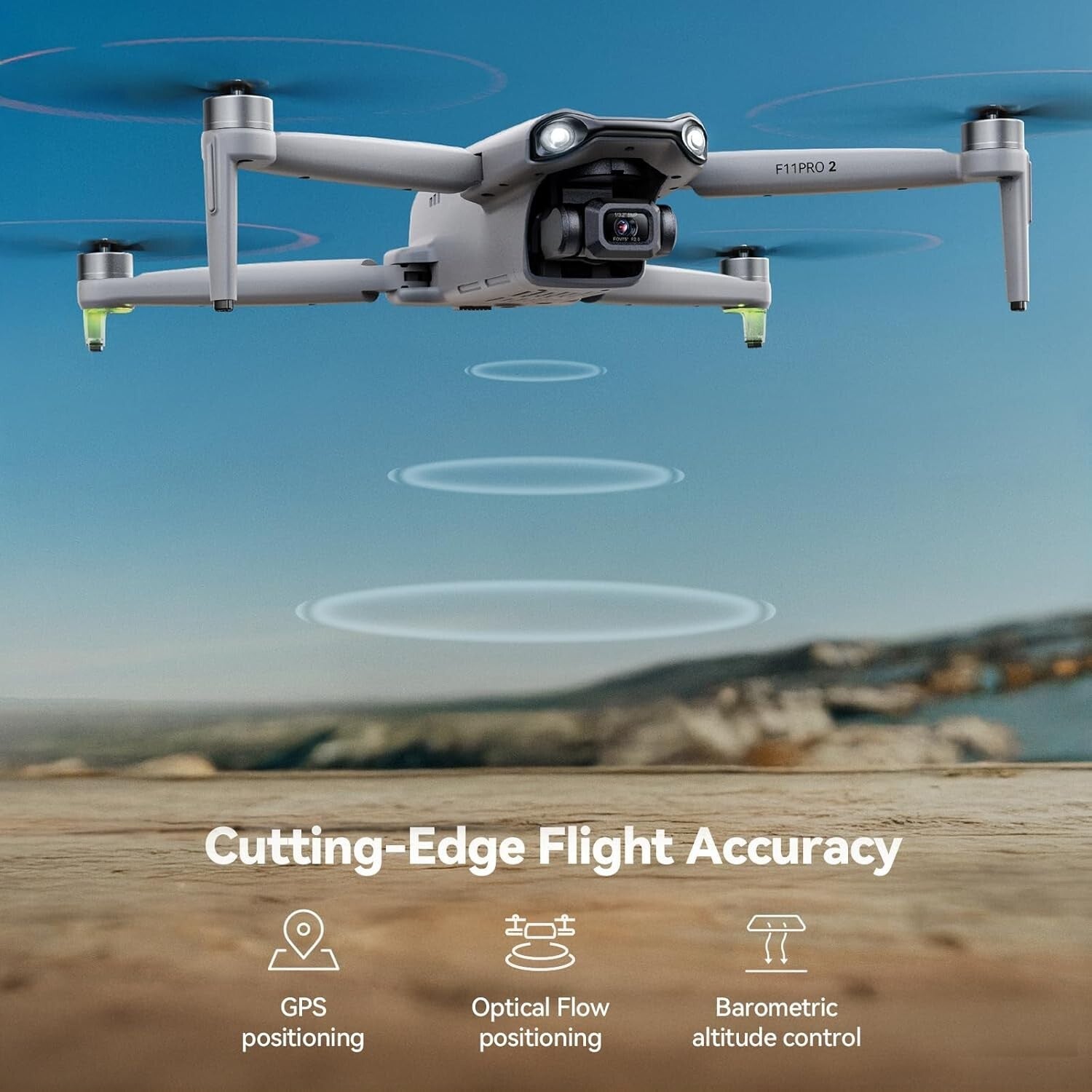 Elite F11PRO 2 Drone: 6K Image Quality & Night Mode for Stunning Photos