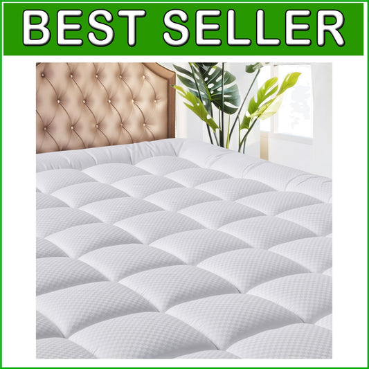 Breathable King Size Mattress Cover with Deep Pocket - Machine Washable Comfort