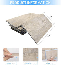 Load image into Gallery viewer, Waterproof 3x6 Subway Tile Stickers - Perfect for Bathroom &amp; Kitchen Backsplash