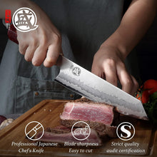 Load image into Gallery viewer, Dazzling 8" Kiritsuke Knife with Sandalwood Box - Professional Damascus Steel