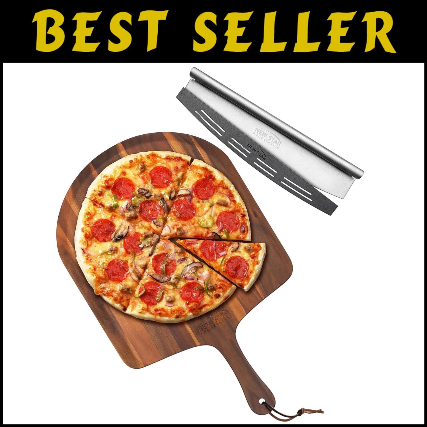 Robust 30-Inch Pizza Cutter and Peel Combo - Ideal for Home and Professionals