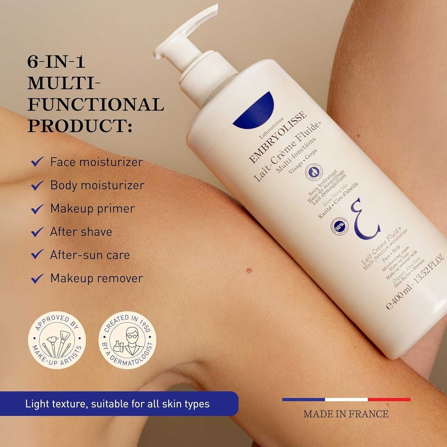 Ultra-Lightweight Face & Body Moisturizer - Perfect for Daily Use - 13.52oz