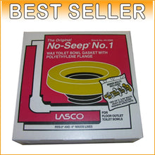 Load image into Gallery viewer, Toilet Bowl Wax Ring &amp; Brass Bolts - 24-Pack, Polyethylene Flange for Easy Fit