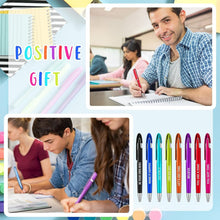 Load image into Gallery viewer, Bulk 100 Retractable Ballpoint Pens with Positive Quotes - Perfect for Gifting