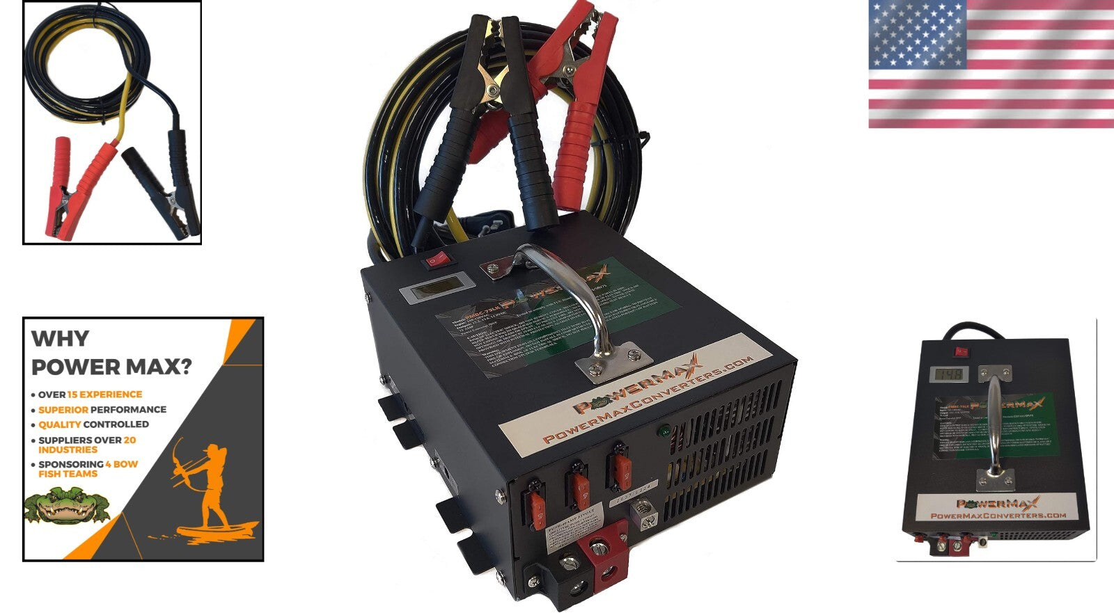 Adjustable 100 Amp 12V Power Supply & Charger for RVs, Boats, and Off-Grid Needs