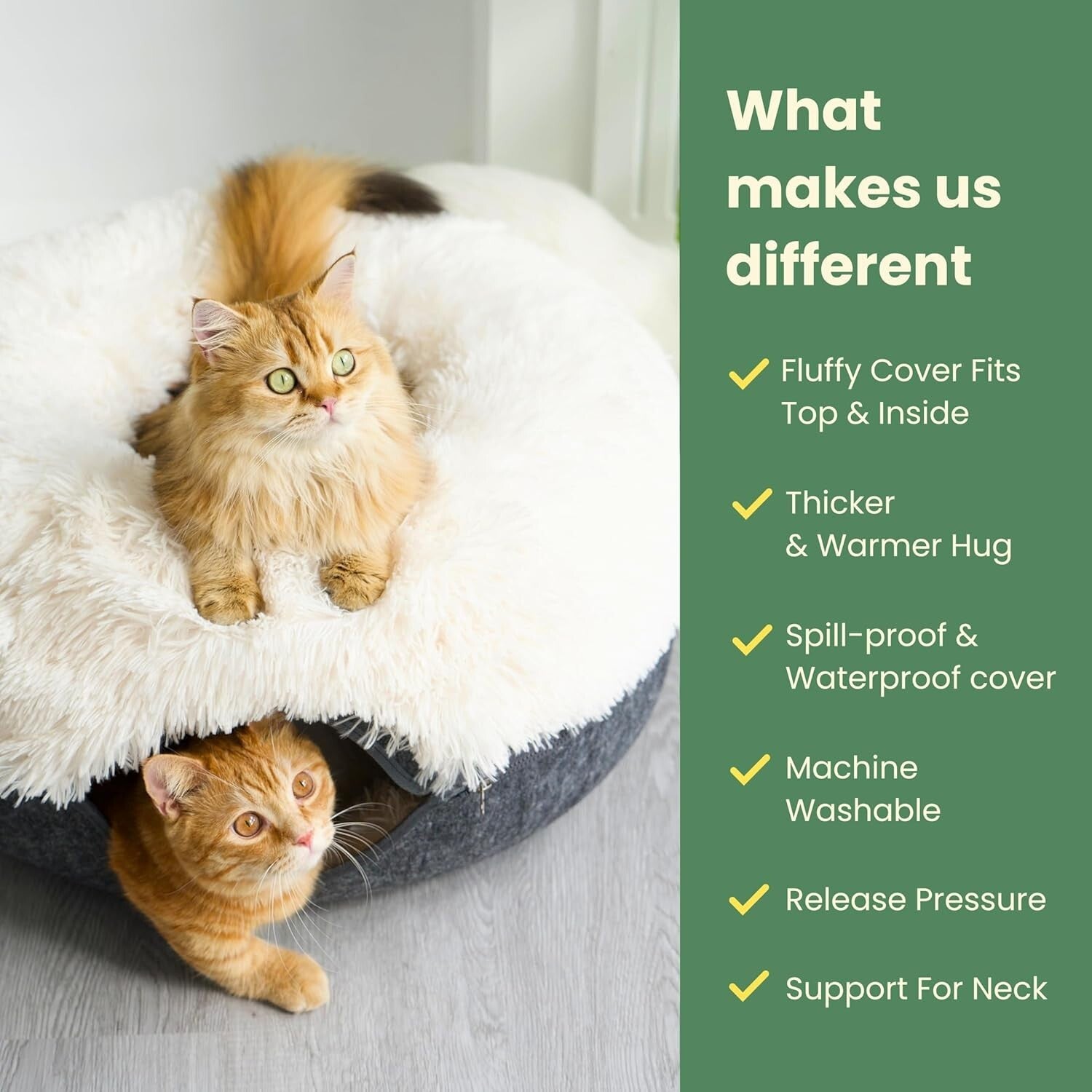 Comfy Cat Cave with Interactive Peephole - Perfect for Multi-Pet Households