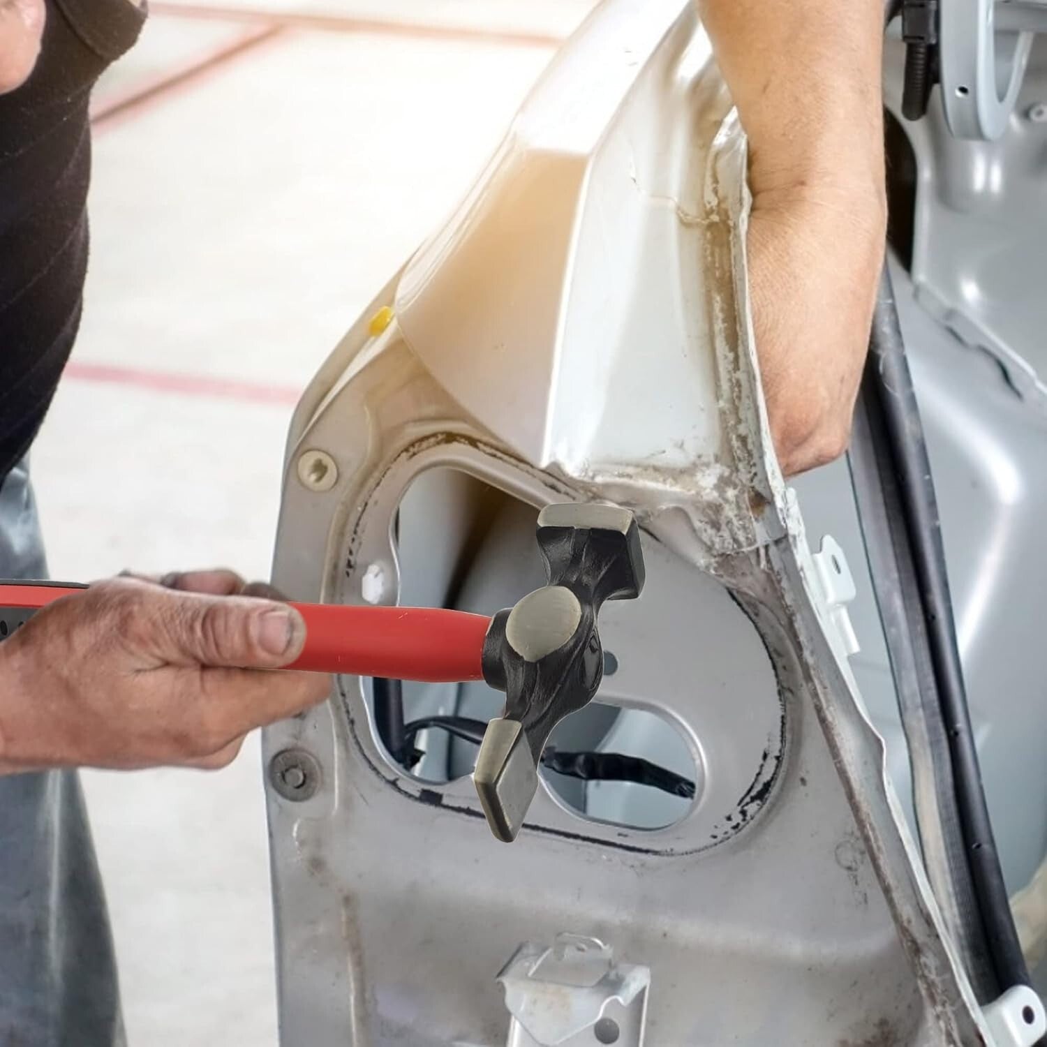 Complete Hammer and Dolly Set for Precision Car Body Repairs - 7 Pieces