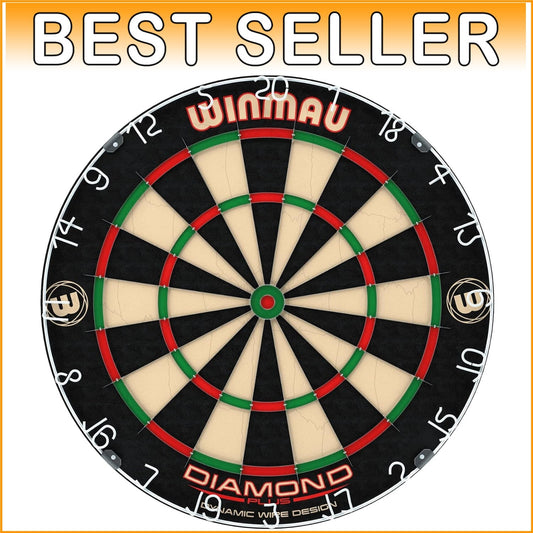 Diamond Plus Professional Bristle Dartboard - BDO Endorsed for Ultimate Play