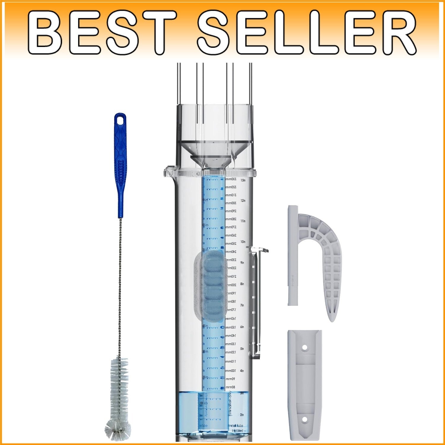 Easy-to-Install Tropo Rain & Snow Gauge - UV Resistant with Large Capacity