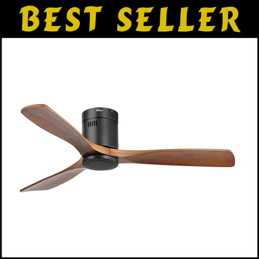 Reversible 52-Inch Ceiling Fan with Remote - Enhance Your Indoor/Outdoor Space