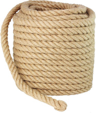 Load image into Gallery viewer, Durable Twisted Manila Rope 3/4 Inch x 100 Feet – Ideal for Landscaping &amp; Crafts