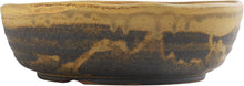 Load image into Gallery viewer, Handmade Japanese Bonsai Pot - Yellow Sand Stripe Ceramic Garden Container