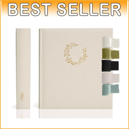 Classic Floral Scrapbook - 11.8" x 13" - Perfect for Weddings & Family Memories