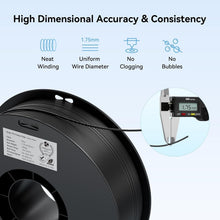 Load image into Gallery viewer, Premium 3D Printer PLA Filament 1.75mm 4KG - 4 Pack Black, Clog-Free &amp; Accurate