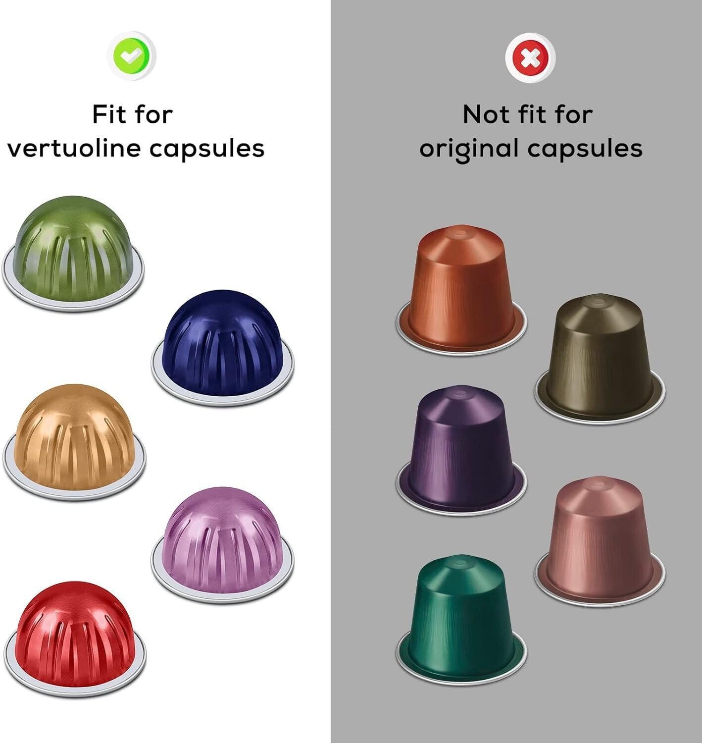 Strong Adhesive Aluminum Foil Lids for Reusable Nespresso Vertuo Coffee Pods