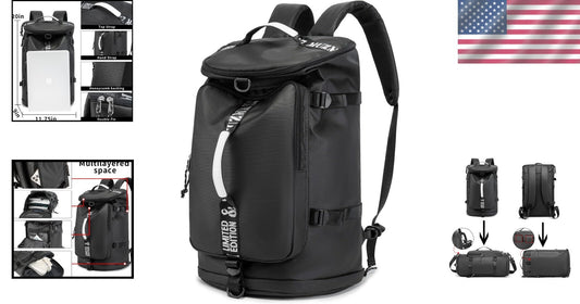Durable Waterproof Gym Duffle & Backpack Combo - Perfect for Active Lifestyles