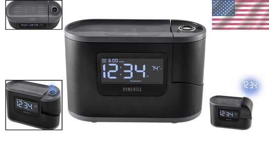 6-in-1 SoundSleep Recharged Alarm Clock & White Noise Machine for Peaceful Rest