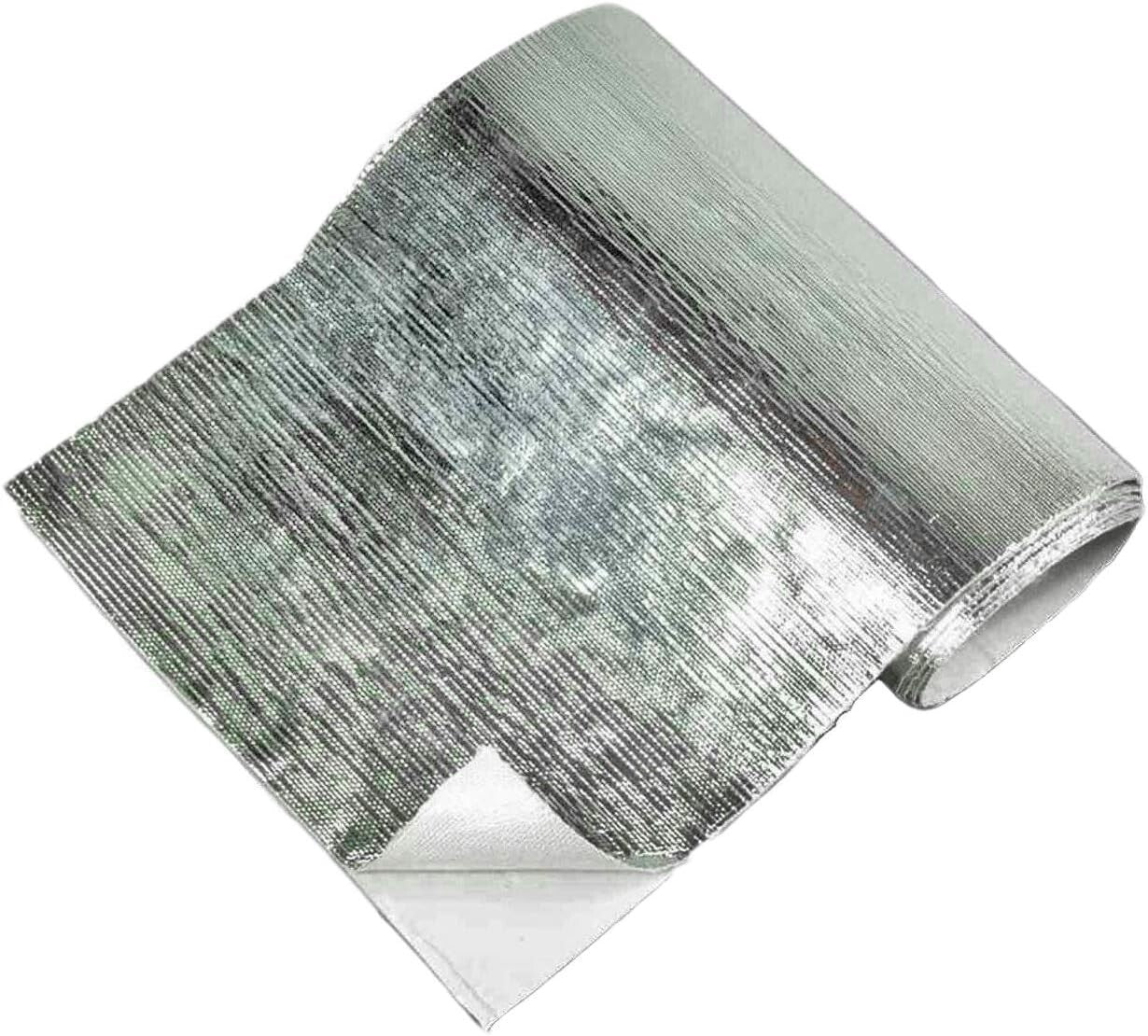 Flexible Reflective Aluminized Heat Barrier - 2000°F Protection, 2 Sheets 12x24
