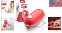 Load image into Gallery viewer, Portable Mini Electric Can Opener – USB-C Rechargeable, Ideal for Home &amp; Travel