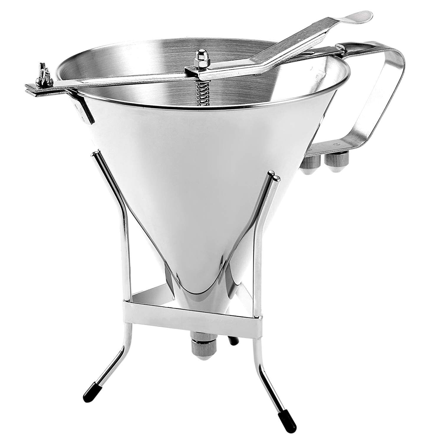 Professional Quality Stainless Steel Cake Decorating Funnel with Non-Slip Stand