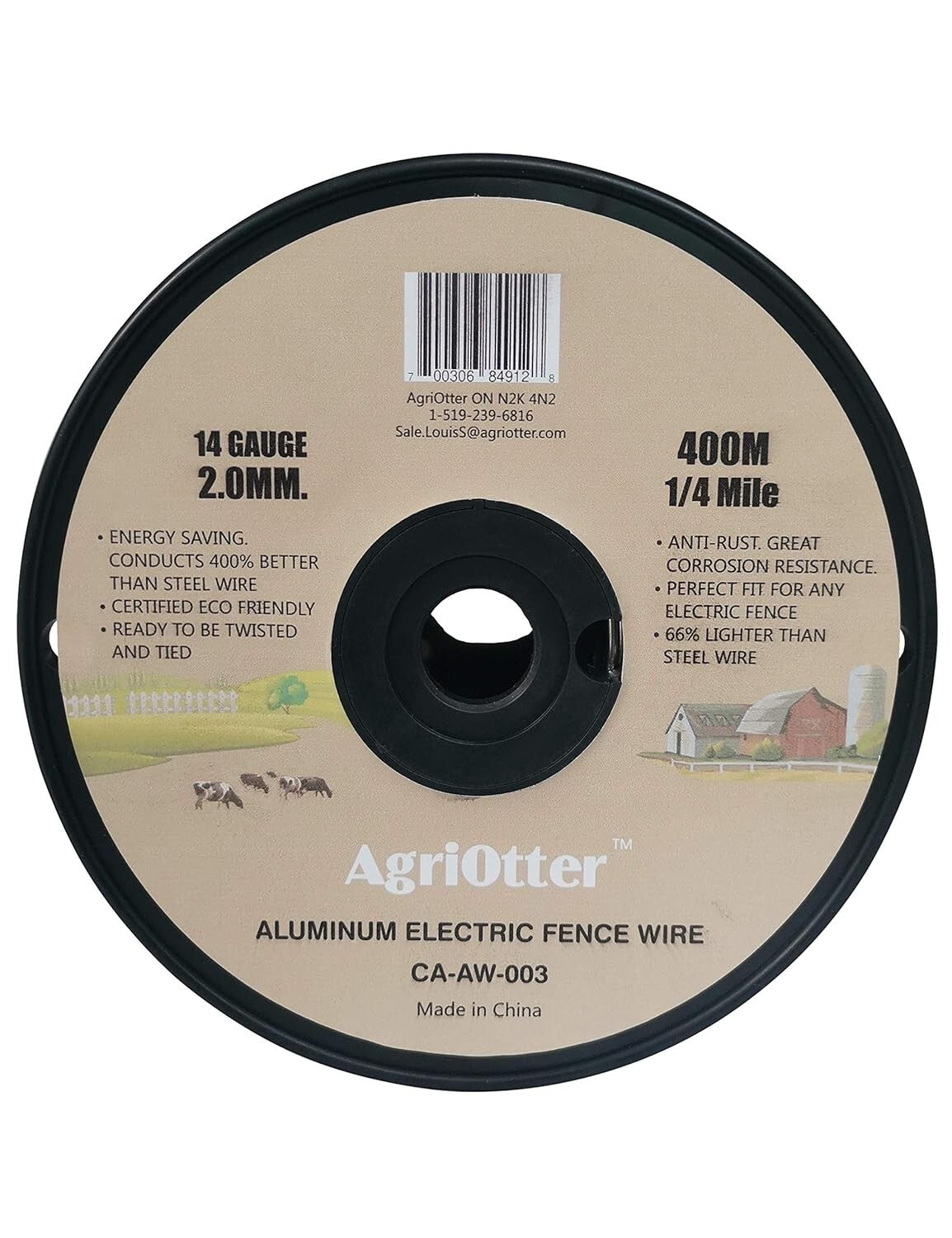 Versatile 14 Gauge Aluminum Wire - Ideal for Electric Fencing or DIY Crafts