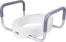 Load image into Gallery viewer, 3.5 Inch Raised Toilet Seat with Padded Handles for Elongated Toilets - Durable