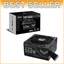 Load image into Gallery viewer, 550W ATX Power Supply with 80 PLUS Bronze and Axial-Tech Cooling Design