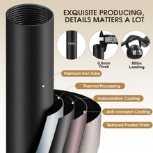 Load image into Gallery viewer, 240-Inch Heavy Duty Black Curtain Rods - Room Darkening &amp; Stylish Design