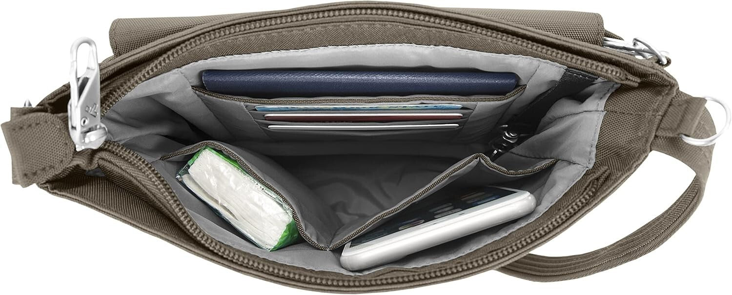 Classic Mini Anti-Theft Shoulder Bag with 5-Point Security - Unisex Design