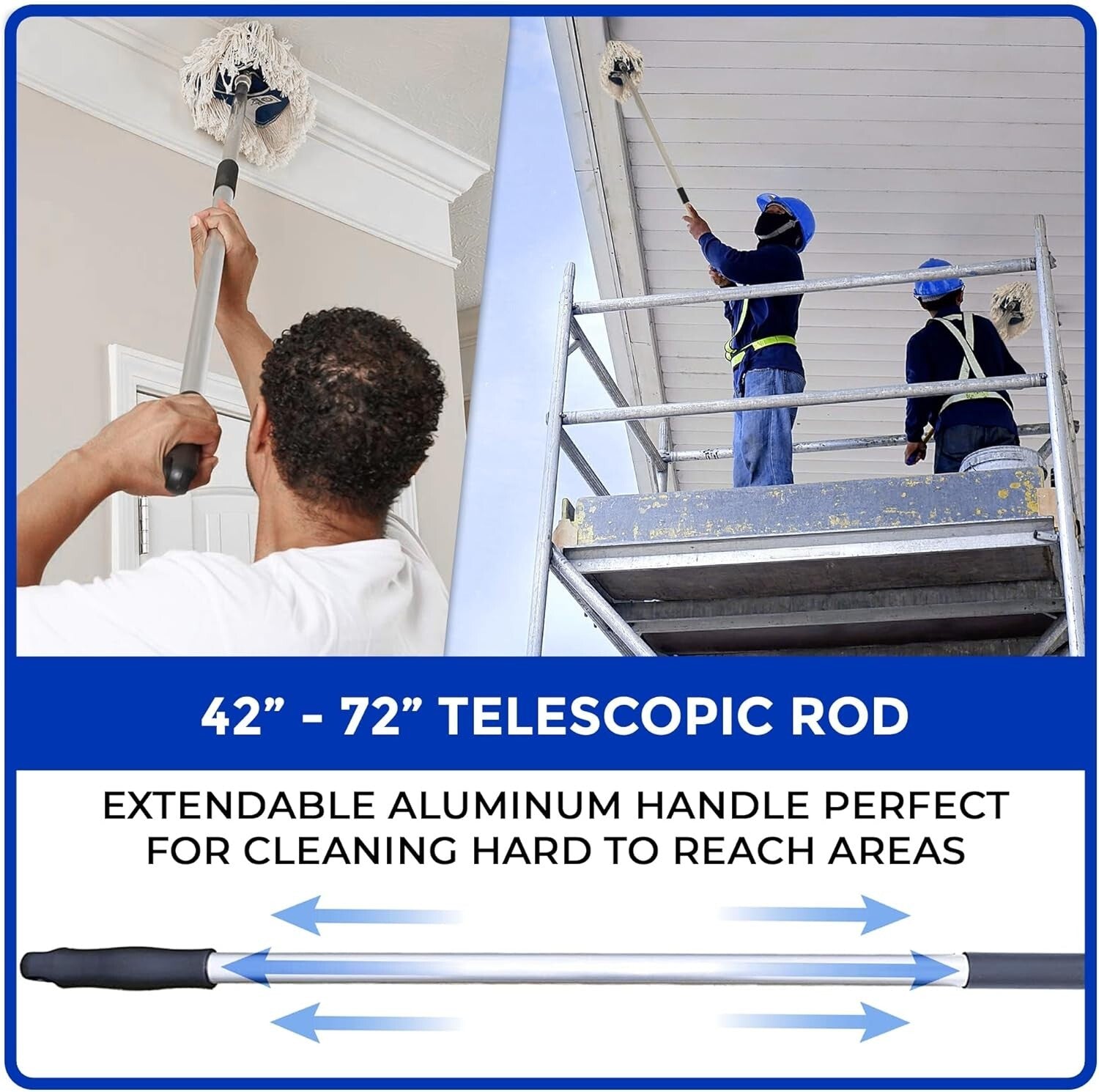 Versatile Heavy-Duty Dust Mop - Ideal for Hardwood Floors & Commercial Use