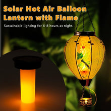 Load image into Gallery viewer, Colorful Solar Hot Air Balloon Garden Light with Flame for Magical Ambiance