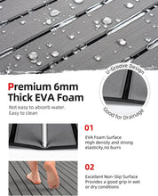 Load image into Gallery viewer, Gray Faux Teak EVA Foam Boat Decking 96''x16.8'' - Durable &amp; Protective Flooring