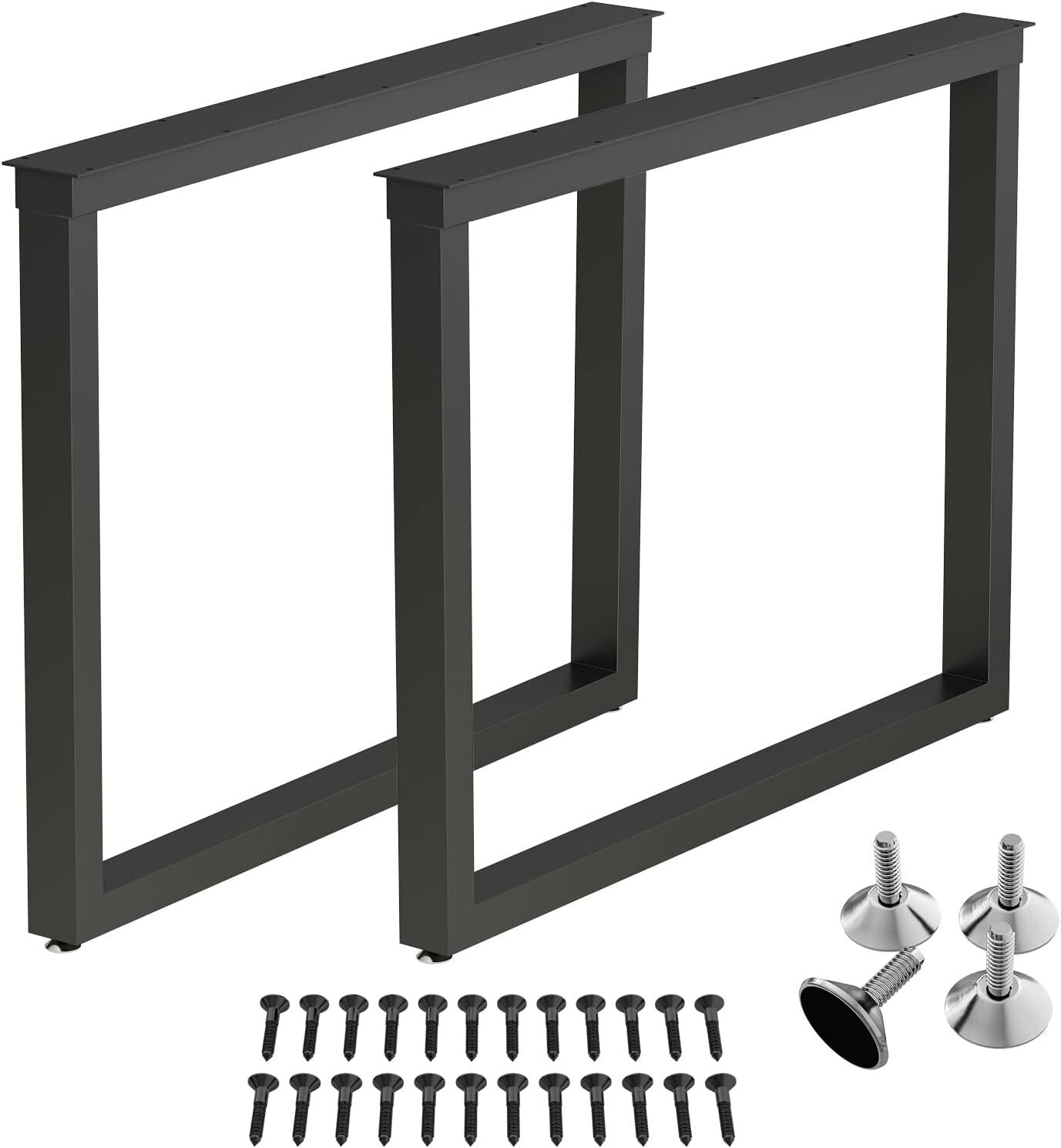 Versatile Heavy-Duty Metal Legs, 28-Inch - Perfect for Dining and Office Tables
