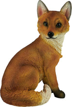 Load image into Gallery viewer, Whimsical Lifelike Woodie The Fox Sculpture - Garden Accent 10 Inches Wide