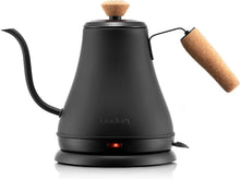 Load image into Gallery viewer, 27oz Electric Gooseneck Kettle in Matte Black for Precision Pour Over Brewing