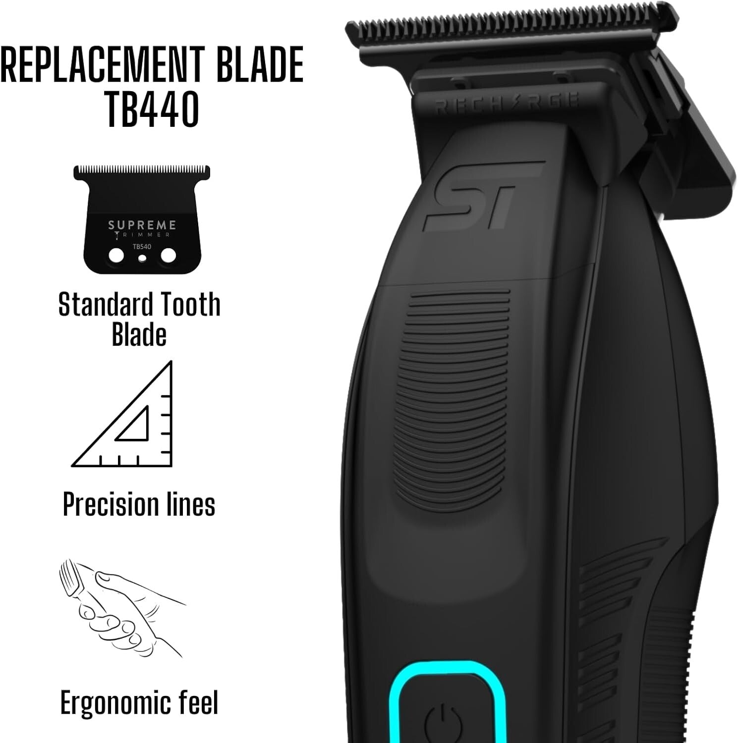 Lightweight Zero Gap Trimmer with USB Charging - Ideal for Barbers & Home Users
