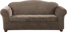 Load image into Gallery viewer, Stretch Pique Two Piece Sofa Slipcover - Perfect Fit for 74" to 96" Sofas