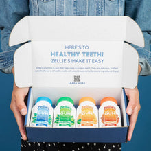 Load image into Gallery viewer, Zellie's Low-Calorie Xylitol Gum | 100 Count 4 Flavor Pack - Dentist Recommended