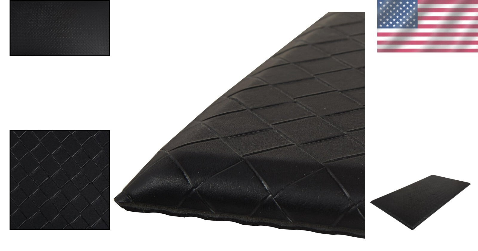 Durable 5-Pack Non-Curling Anti-Fatigue Mats, 20 x 36 Inches for Home & Office