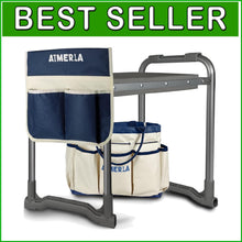 Load image into Gallery viewer, Heavy-Duty Foldable Garden Kneeler &amp; Seat with Tool Bags - 350 lbs Capacity