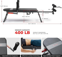 Load image into Gallery viewer, Alloy Steel Inversion Table for Lumbar Relief &amp; Posture Correction - 400 LB