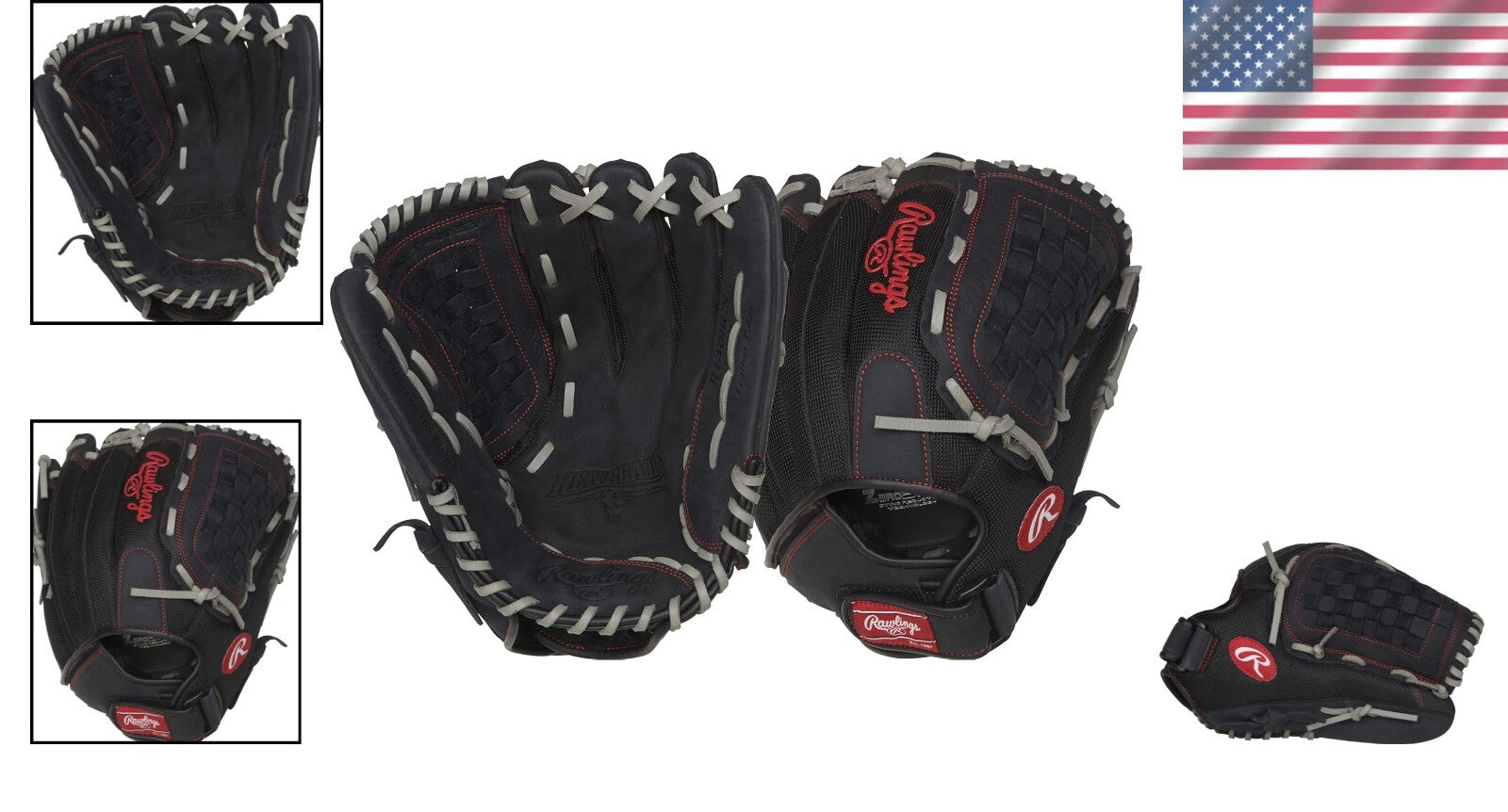Durable Renegade 14" Softball/Outfield Glove - Leather with Cushioned Padding