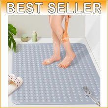 Load image into Gallery viewer, Oversized TPE Bath Mat with Quick Drain Holes: Comfort and Safety Combined