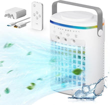 Load image into Gallery viewer, Whisper-Quiet Personal Air Conditioner with Remote, Timer &amp; Colorful Night Light