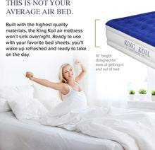 Load image into Gallery viewer, Fast-Inflate Full Size Air Mattress with Built-in Pump - Waterproof &amp; Portable