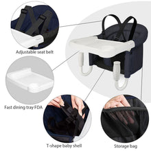 Load image into Gallery viewer, Sturdy Hook On Chair with Safety Tray for Toddler Dining - 37lbs Capacity